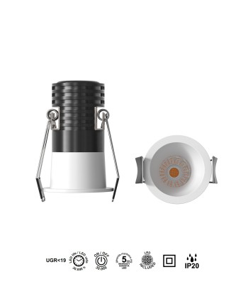 CANE * EMPOTRABLE LED 7W 3000K  BLANCO